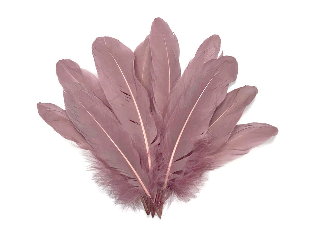 1/4 Lb. - Taupe Goose Pallet Parried Soft Wing Quill Wholesale Feathers (Bulk)