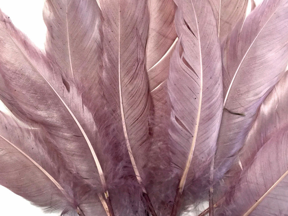 1/4 Lb. - Taupe Goose Pallet Parried Soft Wing Quill Wholesale Feathers (Bulk)
