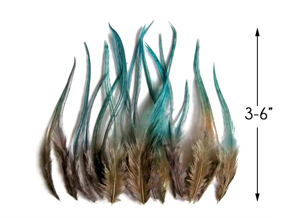 1 Dozen - Short Twilight Blendz Whiting Farm Rooster Hair Extension Feathers
