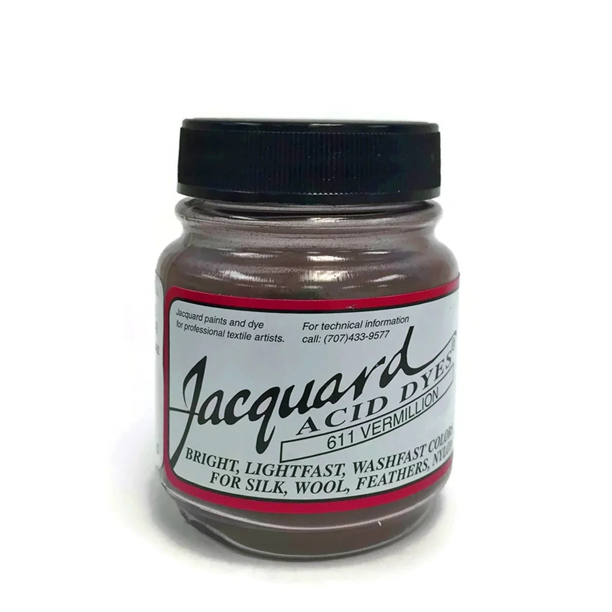 Jacquard Acid Dye 611 Vermillion for silk, wool, and feathers
