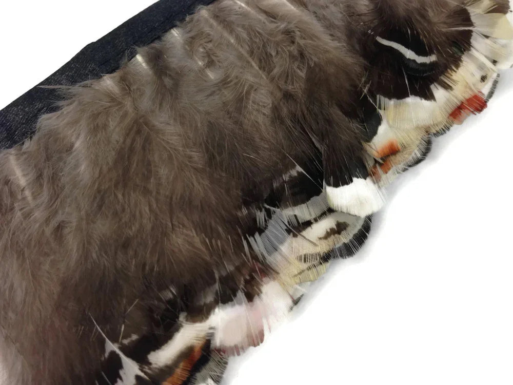 1 Yard - White Lady Amherst Pheasant Plumage Feather Trim