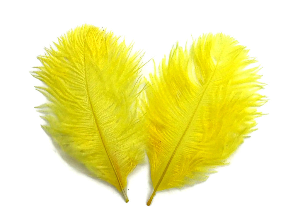 Wholesale Pack - Yellow Ostrich Small Confetti Feathers (Bulk)
