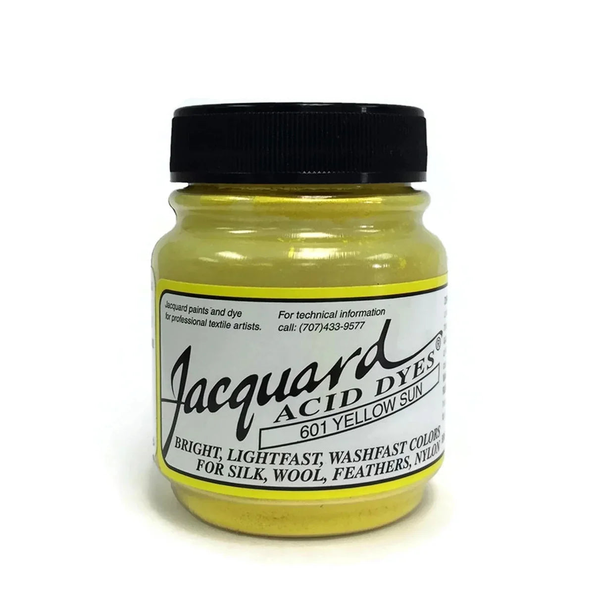 Jacquard Acid Dye 601 Yellow Sun for silk, wool, and feathers