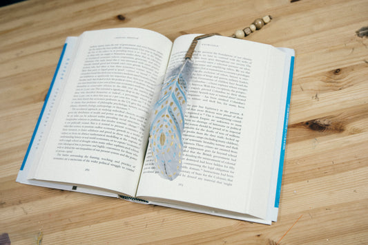 Painted Feather Bookmark