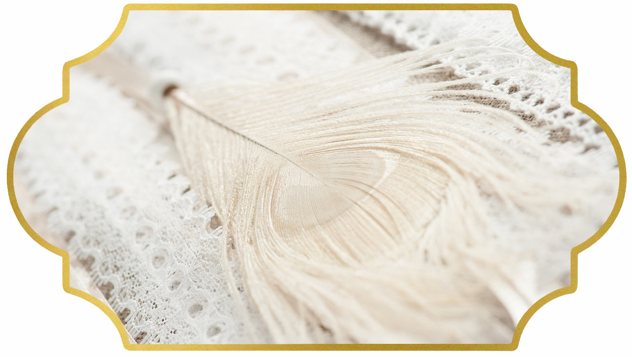 Bleach & Dyed Peacock Tail Feathers