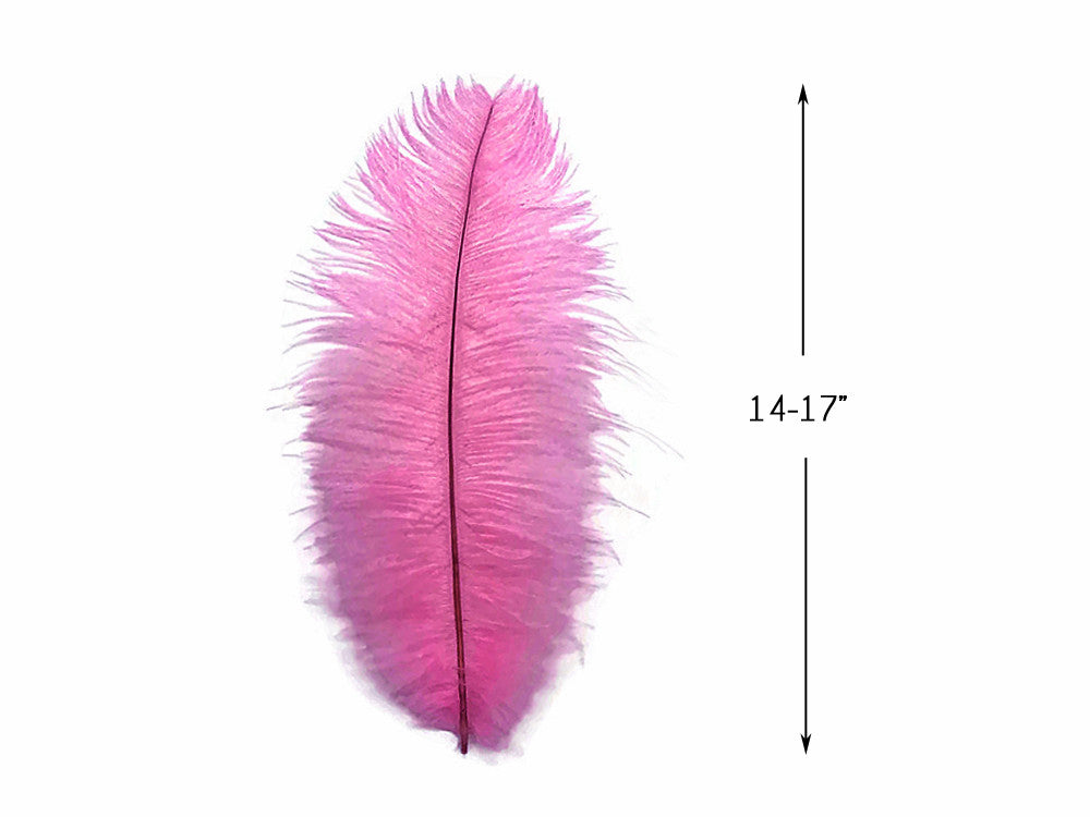 1/2 lb. - 14-17" Pink Ostrich Large Body Drab Wholesale Feathers (Bulk)