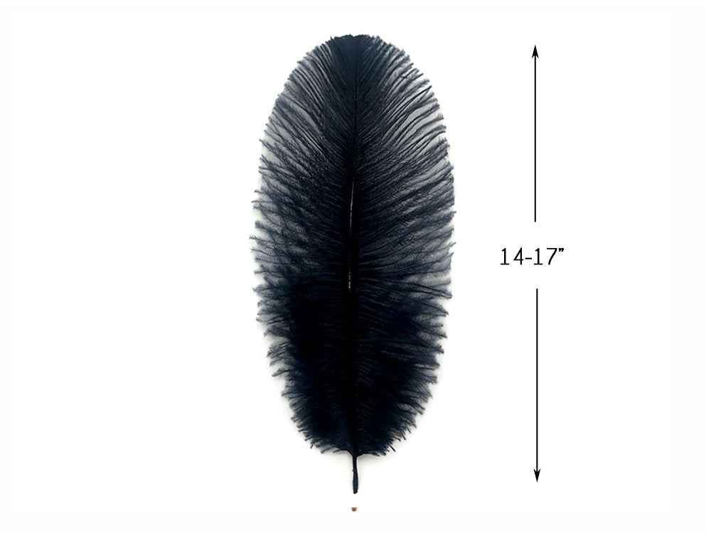 1/2 lb. - 14-17" Navy Blue Ostrich Large Body Drab Wholesale Feathers (Bulk)