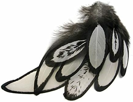 1 Pack - Natural White Hen Saddle Plumage Feathers 0.10 Oz.