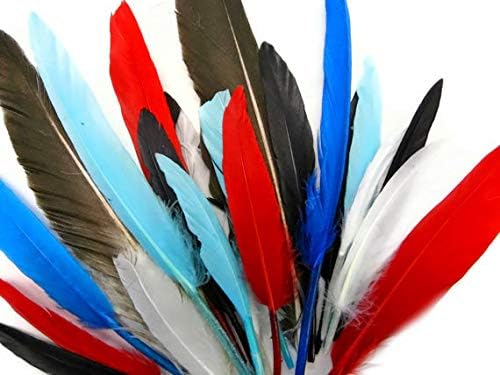 1 Pack - Black Dyed Duck Cochettes Loose Wing Quill Feather 0.30 Oz.