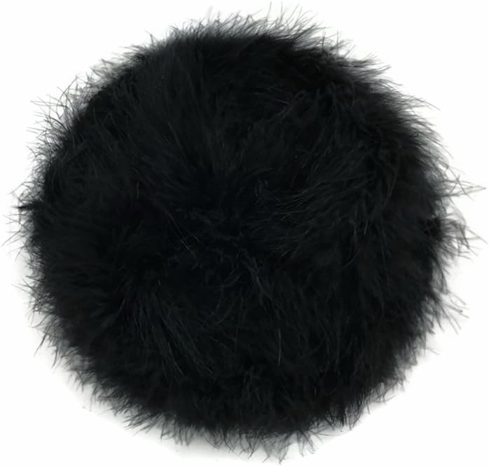 2 Yards - Black Turkey Medium Weight Marabou Feather Boa 25 Gram