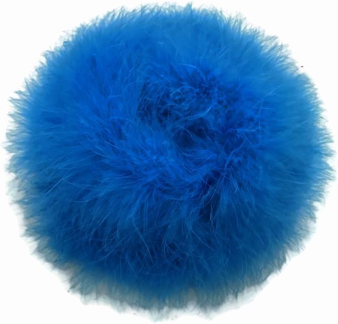 2 Yards - Turquoise Blue Turkey Medium Weight Marabou Feather Boa 25 Gram
