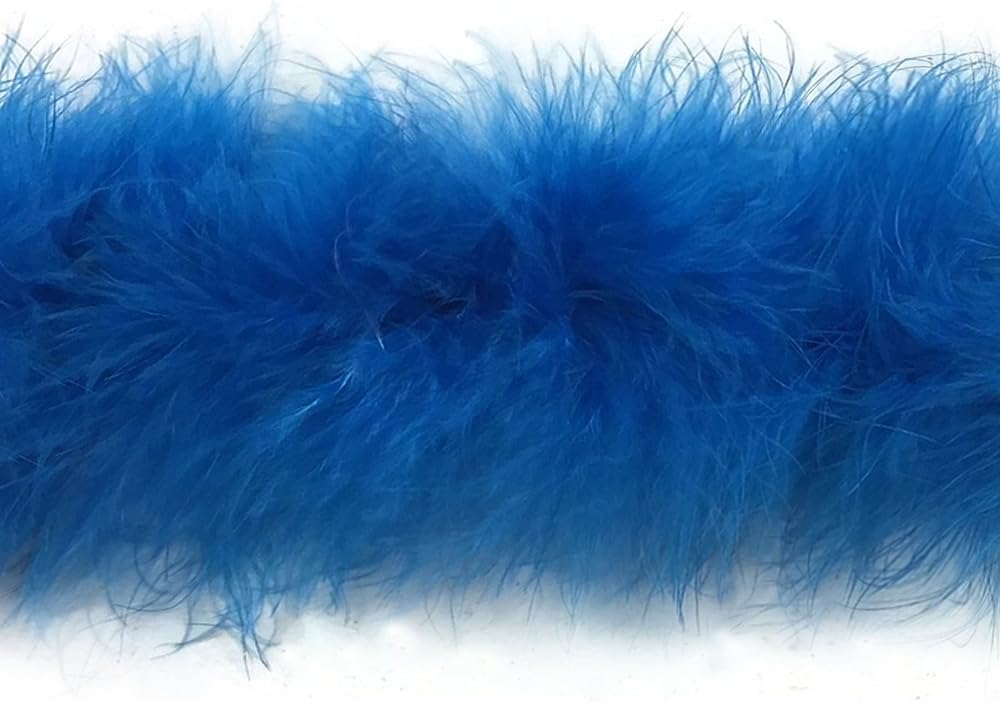 2 Yards - Turquoise Blue Turkey Medium Weight Marabou Feather Boa 25 Gram