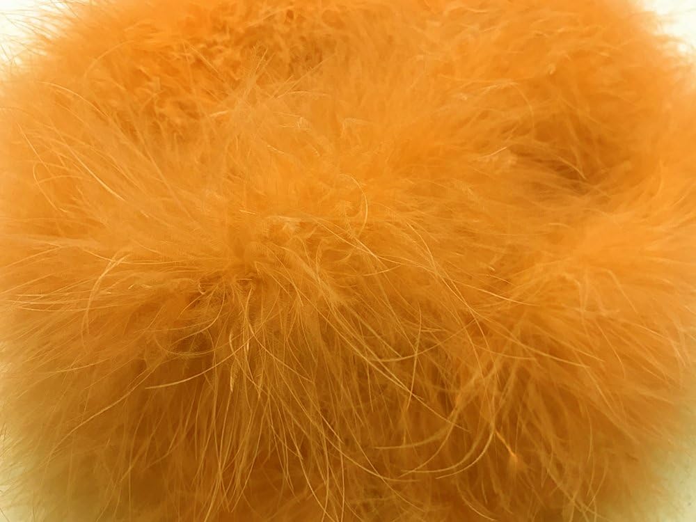 2 Yards - Golden Yellow Turkey Medium Weight Marabou Feather Boa 25 Gram