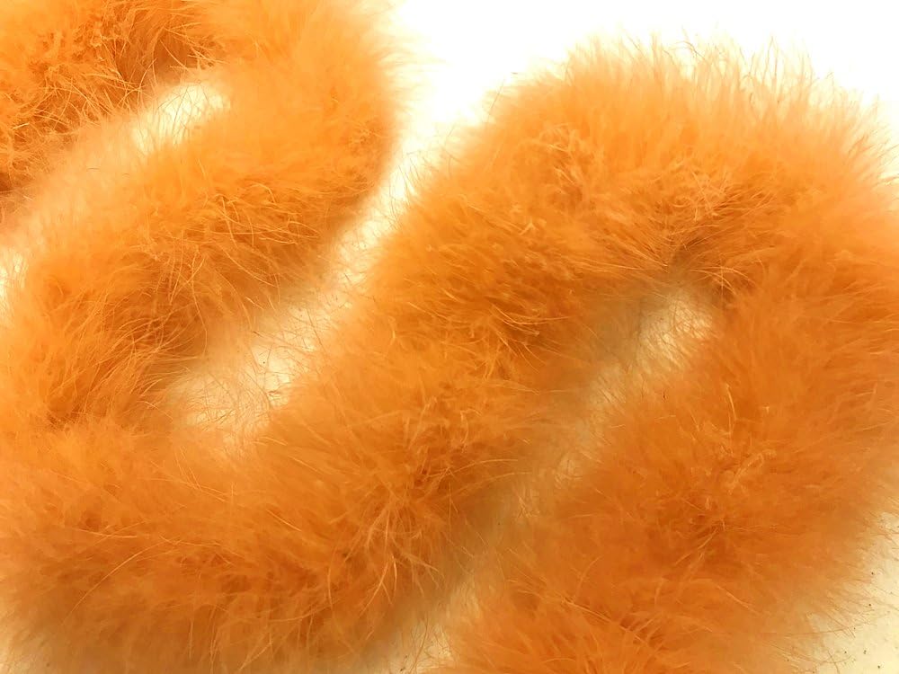 2 Yards - Golden Yellow Turkey Medium Weight Marabou Feather Boa 25 Gram