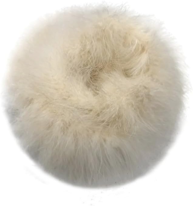 2 Yards - Ivory Turkey Medium Weight Marabou Feather Boa 25 Gram
