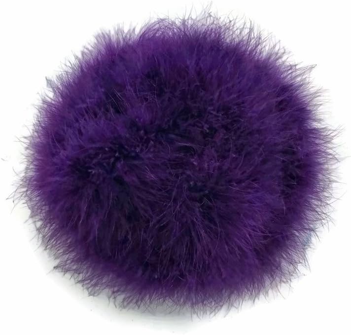 2 Yards - Purple Turkey Medium Weight Marabou Feather Boa 25 Gram