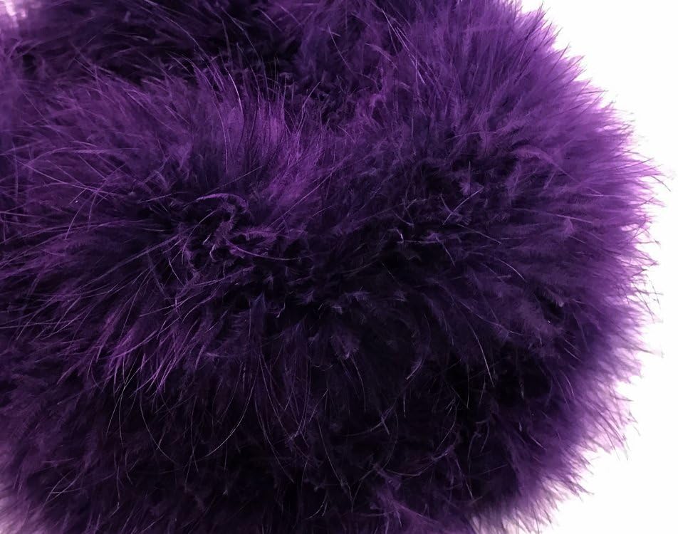 2 Yards - Purple Turkey Medium Weight Marabou Feather Boa 25 Gram