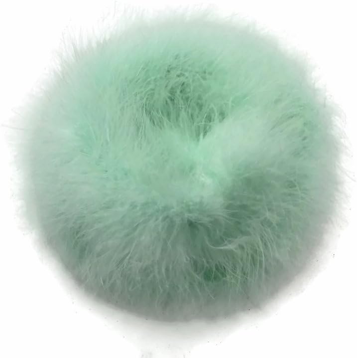 2 Yards - Fresh Mint Turkey Medium Weight Marabou Feather Boa 25 Gram