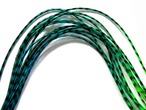 4 Pieces - Bluemoon Blendz Ombre Thin Long Whiting Farm Rooster Hair Extension Feathers
