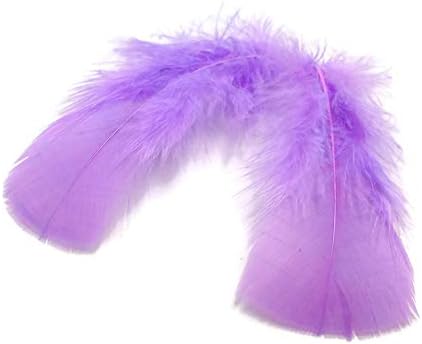 1 Pack - Lavender Dyed Turkey T-Base triangle Body Plumage Feathers 0.50 Oz.