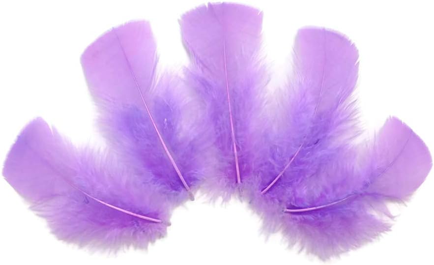 1 Pack - Lavender Dyed Turkey T-Base triangle Body Plumage Feathers 0.50 Oz.