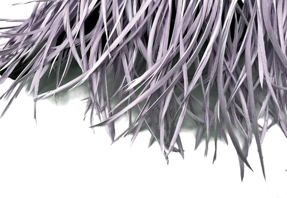 1 Yard - Silver Gray Goose Biots Stripped Wing Wholesale Feather Trim