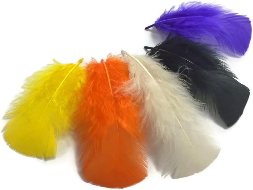 1/4 lbs. - Black Turkey T-Base Wholesale Body Plumage Feathers (Bulk)