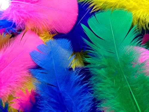 1 Pack - Turquoise Blue Turkey T-Base Plumage Feathers 0.50 Oz.