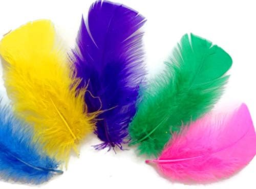 1 Pack - Turquoise Blue Turkey T-Base Plumage Feathers 0.50 Oz.