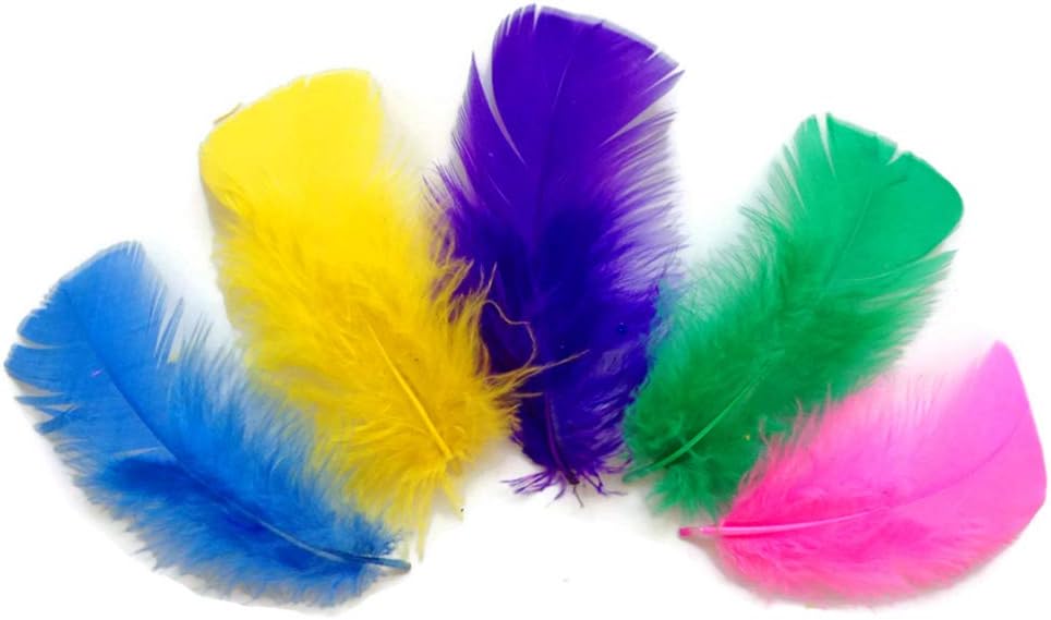 1 Pack - Turquoise Blue Turkey T-Base Plumage Feathers 0.50 Oz.