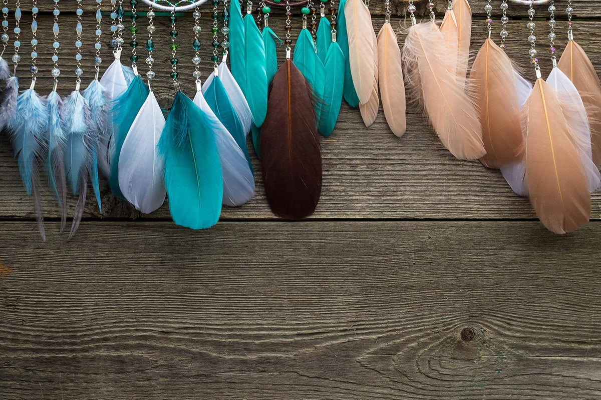 1 Yard - Peach Goose Pallet Parried Dyed Feather Trim