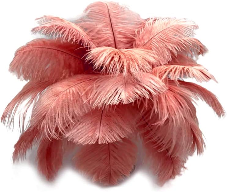 100 Pieces - 6-8" Pink Blush Ostrich Drabs Body Wholesale Feathers (Bulk)