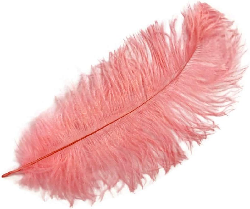 100 Pieces - 6-8" Pink Blush Ostrich Drabs Body Wholesale Feathers (Bulk)