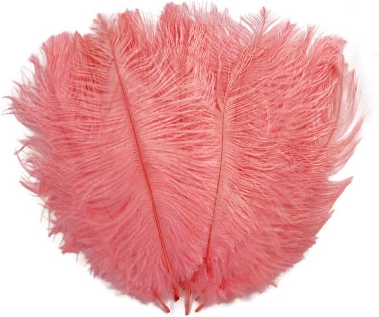 100 Pieces - 6-8" Pink Blush Ostrich Drabs Body Wholesale Feathers (Bulk)