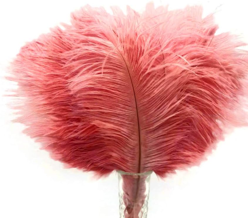 100 Pieces - 6-8" Pink Blush Ostrich Drabs Body Wholesale Feathers (Bulk)