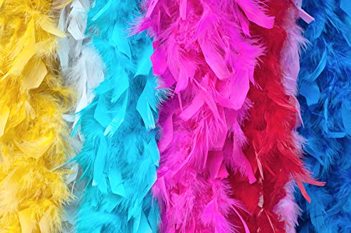 2 Yards - Black Heavy Weight Chandelle Feather Boa | 80 Gram