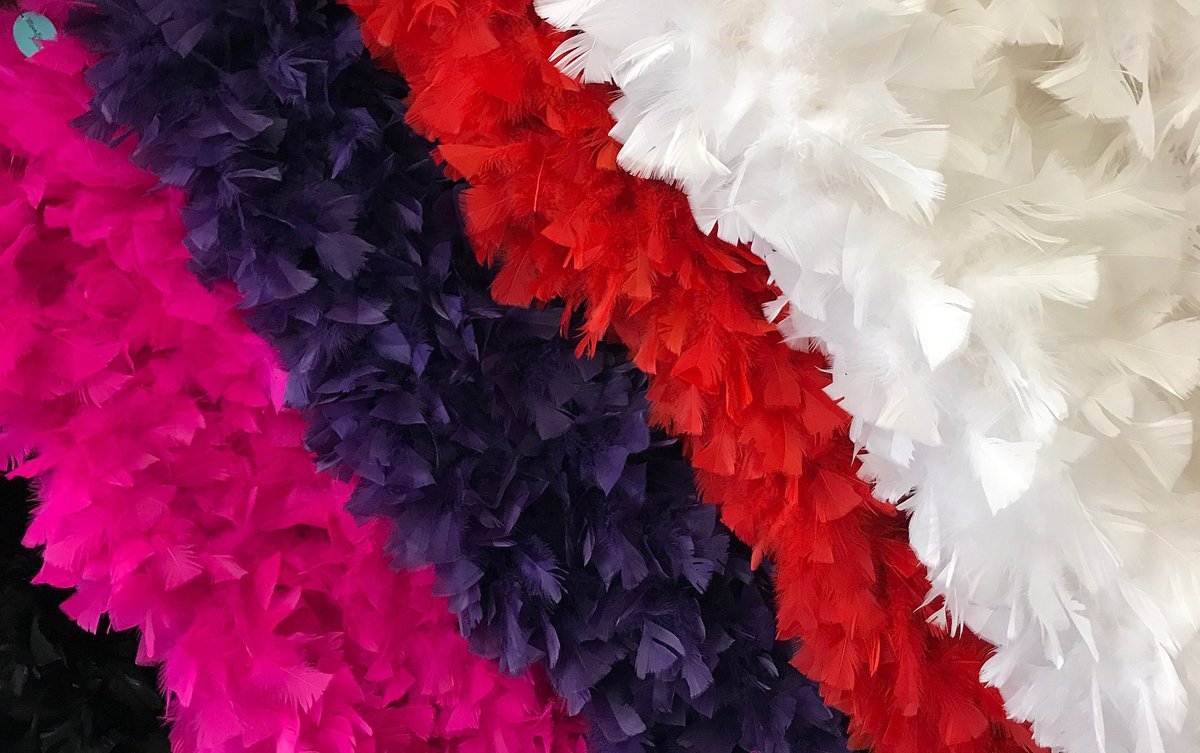 2 Yards - Lavender Turkey Medium Weight Marabou Feather Boa 25 Gram