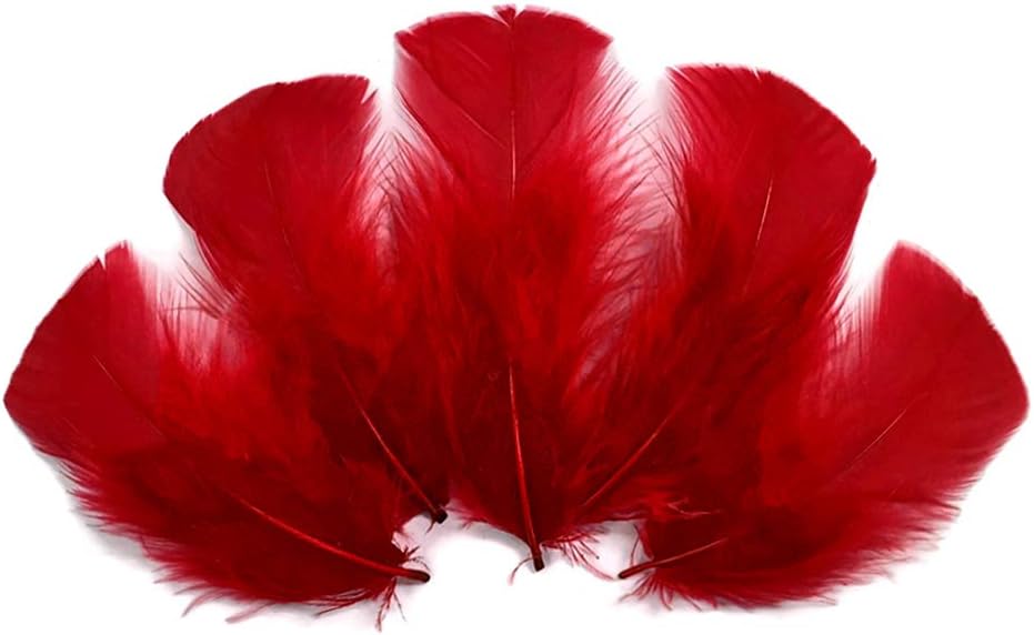 1/4 lbs. - Red Turkey T-Base Wholesale Body Plumage Feathers (Bulk)