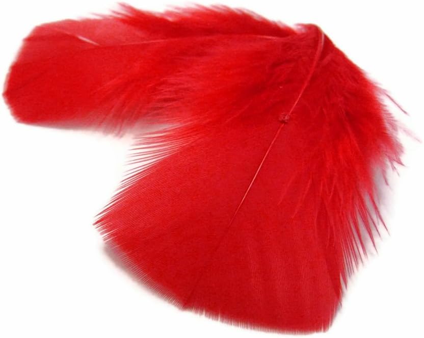 1/4 lbs. - Red Turkey T-Base Wholesale Body Plumage Feathers (Bulk)