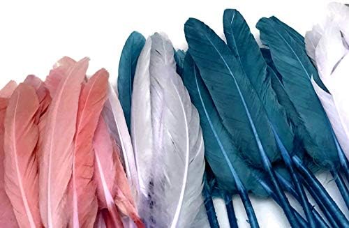1 Pack - Peacock Green Dyed Duck Cochettes Loose Wing Quill Feather 0.30 Oz.