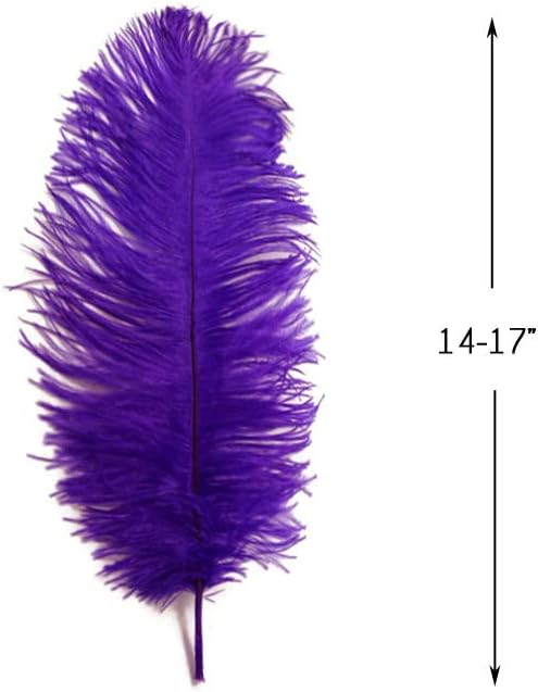 1/2 lb. - 14-17" Purple Ostrich Large Body Drab Wholesale Feathers (Bulk)