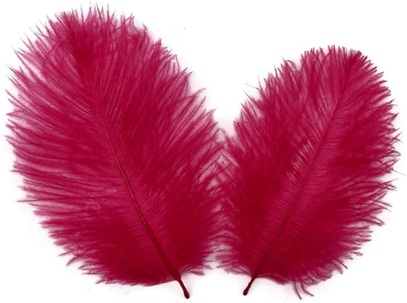 Wholesale Pack - Claret Ostrich Small Confetti Feathers (Bulk)