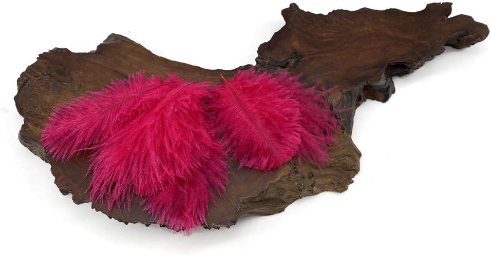 Wholesale Pack - Claret Ostrich Small Confetti Feathers (Bulk)