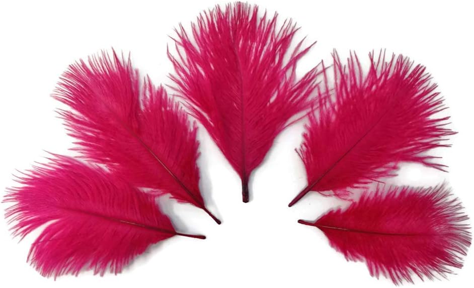 Wholesale Pack - Claret Ostrich Small Confetti Feathers (Bulk)