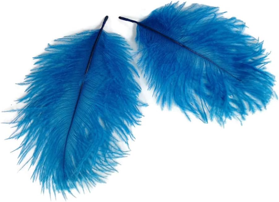 1 Pack - Turquoise Blue Ostrich Small Confetti Feathers 0.3 Oz