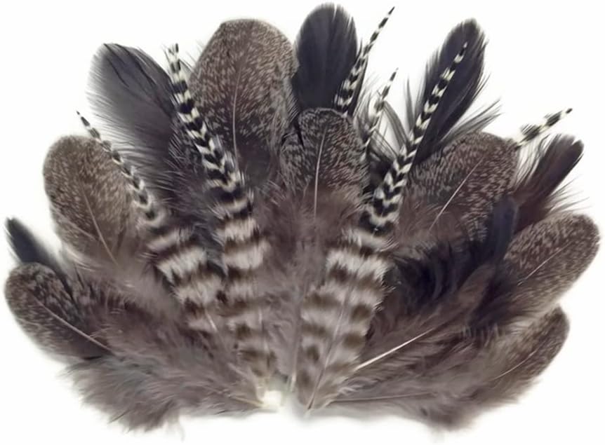 2 Dozen - Mix Natural Brahma Hen Loose Feather