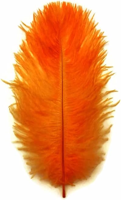 10 Pieces - 8-10" Orange Ostrich Drabs Feathers