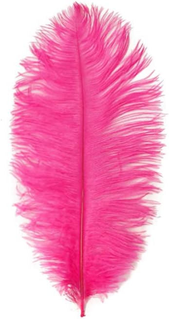 1/2 lb. - 14-17" Hot Pink Ostrich Large Body Drab Wholesale Feathers (Bulk)