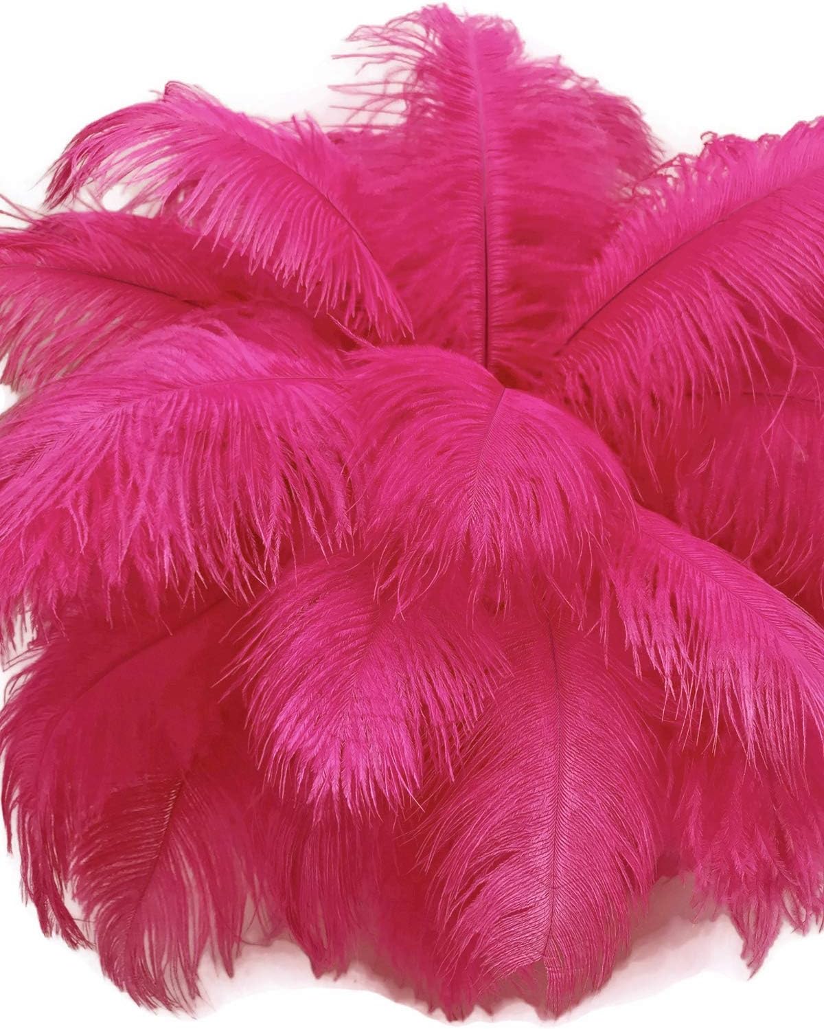1/2 lb. - 14-17" Hot Pink Ostrich Large Body Drab Wholesale Feathers (Bulk)
