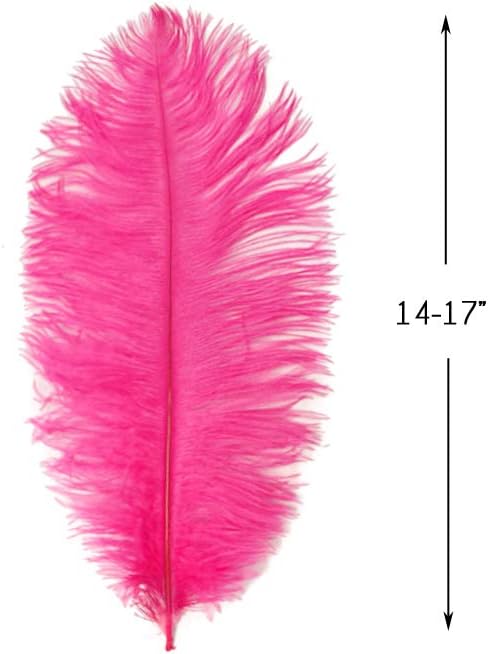1/2 lb. - 14-17" Hot Pink Ostrich Large Body Drab Wholesale Feathers (Bulk)